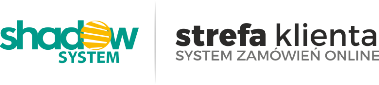 logo shadow system strefa klienta strefa zamówień online